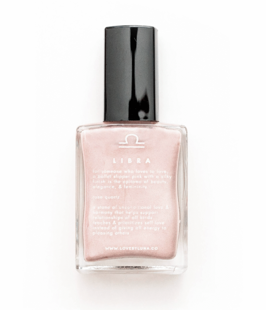 Crystal-Infused Nail Polish for Libra Zodiac